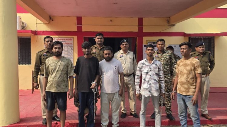 CG : नशे के खिलाफ पुलिस की बड़ी कार्रवाई, 53.51 ग्राम ब्राउन शुगर के साथ 5 आरोपी गिरफ्तार
