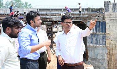 वित्त मंत्री चौधरी ने रायगढ़ की प्रमुख विकास परियोजनाओं का किया निरीक्षण