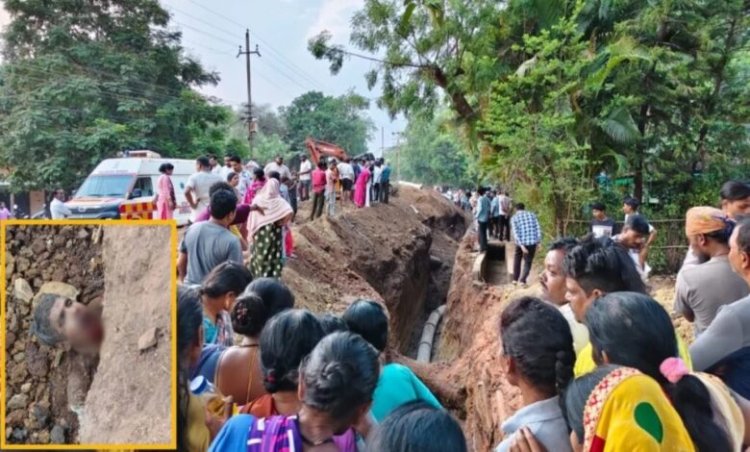 बालोद में बड़ा हादसा: सीवरेज लाइन खुदाई के दौरान धंसी मिट्टी, 4 मजदूर नाली में दबे; मौत की आशंका
