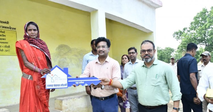 पीएम जनमन योजना से जनजातीय परिवार को मिला पक्के घर का सपना