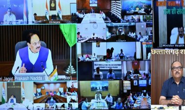 टीबी मुक्त भारत अभियान को लेकर केन्द्रीय स्वास्थ्य मंत्री जे.पी. नड्डा ने राज्यों के स्वास्थ्य मंत्रियों एवं मुख्य सचिवों से की चर्चा….