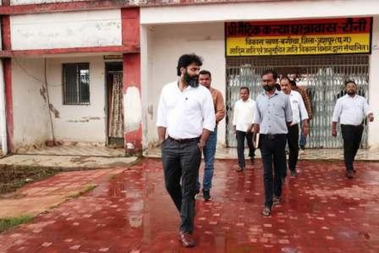 कलेक्टर व्यास ने नए शैक्षणिक सत्र में शिक्षा व्यवस्था की कसावट के लिए छात्रावास का किया निरीक्षण