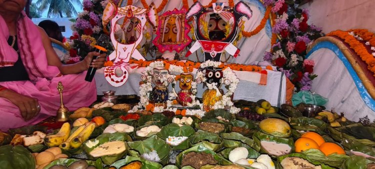जय जगन्नाथ के जयघोष से गूंजा दोकड़ा धाम : 108 कलशों से महाप्रभु का दिव्य महारण स्नान, अब 15 दिनों तक अनसर में रहेंगे भगवान