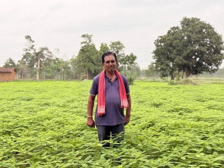 जिले के प्रगतिशील किसान परशुराम साहू प्राकृतिक खेती की बन रहे मिसाल