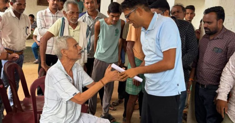 आमापाली में वित्त मंत्री ओपी चौधरी ने लगाई जन चौपाल, सुनी ग्रामीणों की समस्याएं