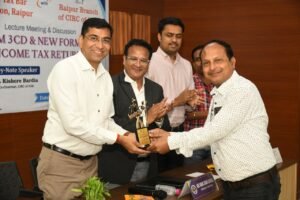 आयकर बार एसोसिएशन रायपुर एवं रायपुर सी.ए. ब्रांच के संयुक्त तत्वाधान में “Form 3CD एवं आयकर रिटर्न के नवीन प्रारूपों” पर एक विशेष व्याख्यान का सफल आयोजन