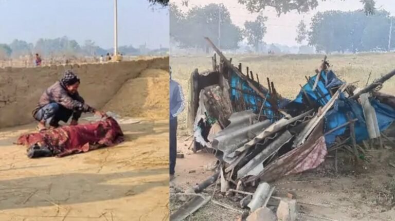 धान की रखवाली कर रहे थे दंपती, हाथी ने