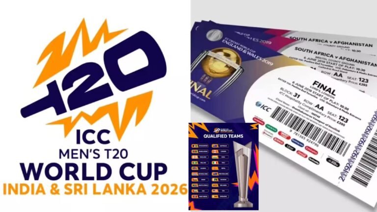 T20 World Cup 2026 Tickets Start at ₹100 – Booking Live