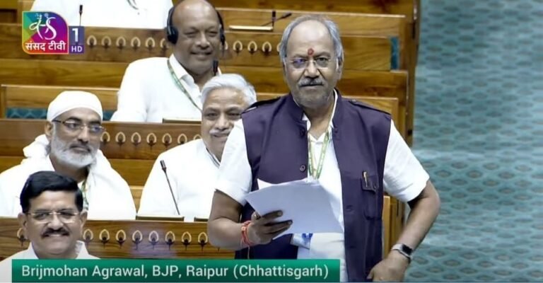 सांसद बृजमोहन ने उठाया वायु प्रदूषण का मामला