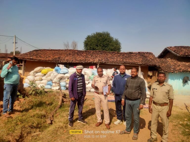 गरियाबंद पुलिस की बड़ी कार्रवाई : 400 कट्टा अवैध