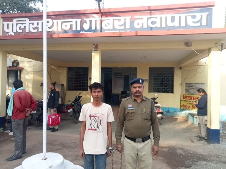 पिता की हत्या करने वाला बेटा गिरफ्तार