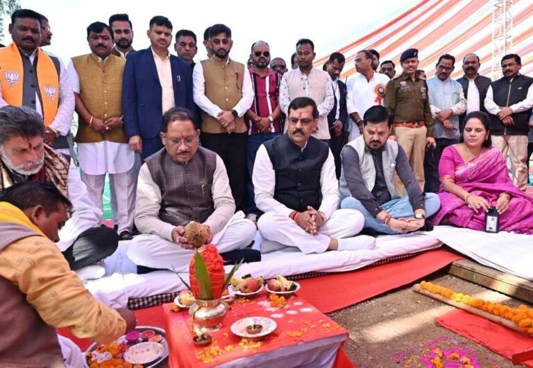 मुख्यमंत्री विष्णु देव साय ने 187 करोड़ के 23 कार्यों का