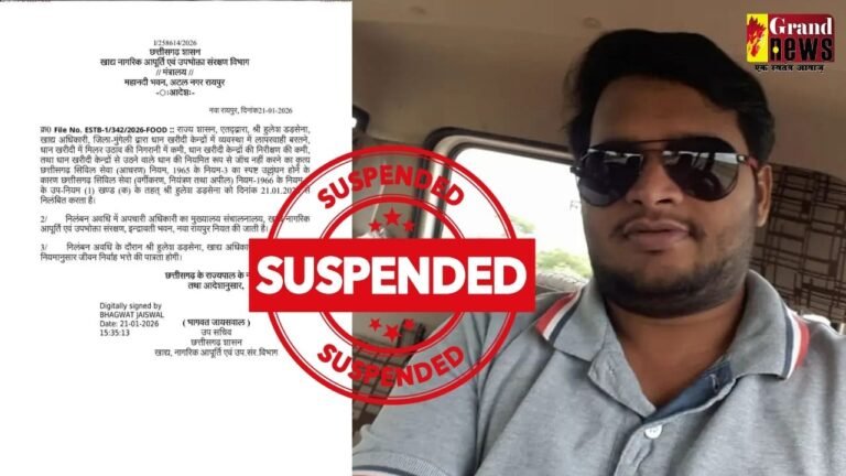 धान खरीदी में लापरवाही पर