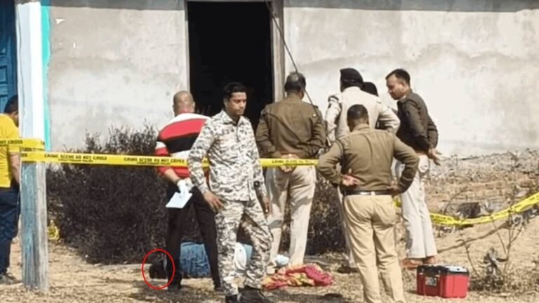 घर के आंगन में मिली खून से लथपथ लाश