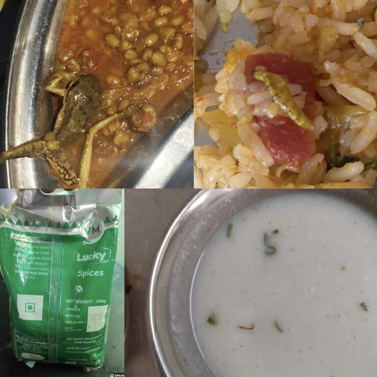 पकी हुई सब्जी में मिला मेंढक, खाद्य सुरक्षा विभाग