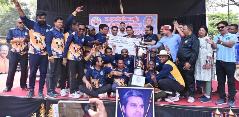 विस्तार न्यूज को मात देकर इलेक्ट्रॉनिक इलेवन बनी चैम्पियन