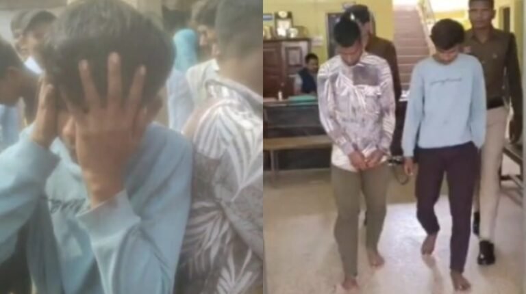 चाकूबाजी के आरोपियों को ग्रामीणों ने पकड़ा,