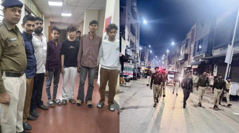 रायपुर में देर रात शटरों की आड़ में