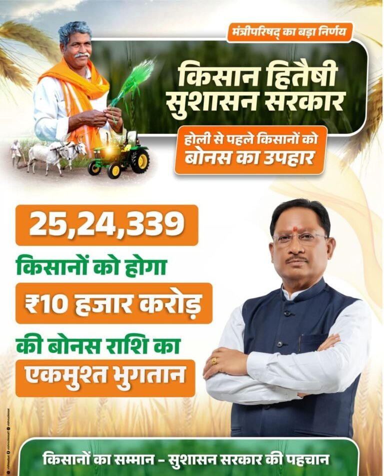 किसानों के खाते में आएगा बोनस