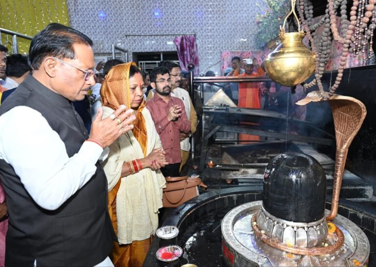 सीएम साय ने बाबा धाम में की पूजा-अर्चना