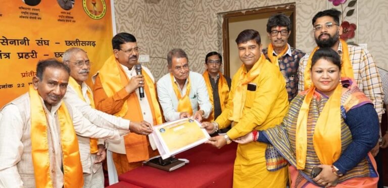 तिल्दा नेवरा के समाजसेवी सौरभ जैन बने लोकतंत्र प्रहरी के