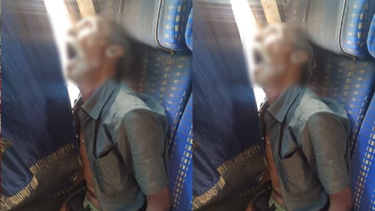 चलती बस में अधेड़ की मौत, सीट पर बैठे-बैठे